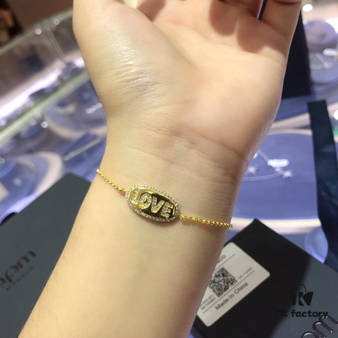 A Family Monaco LOVE Couple's Declaration Letter Bracelet for Women, 2020 New Trendy Gift for Girlfriend