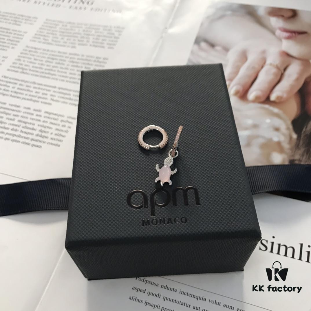 A Family Pink Turtle Earrings