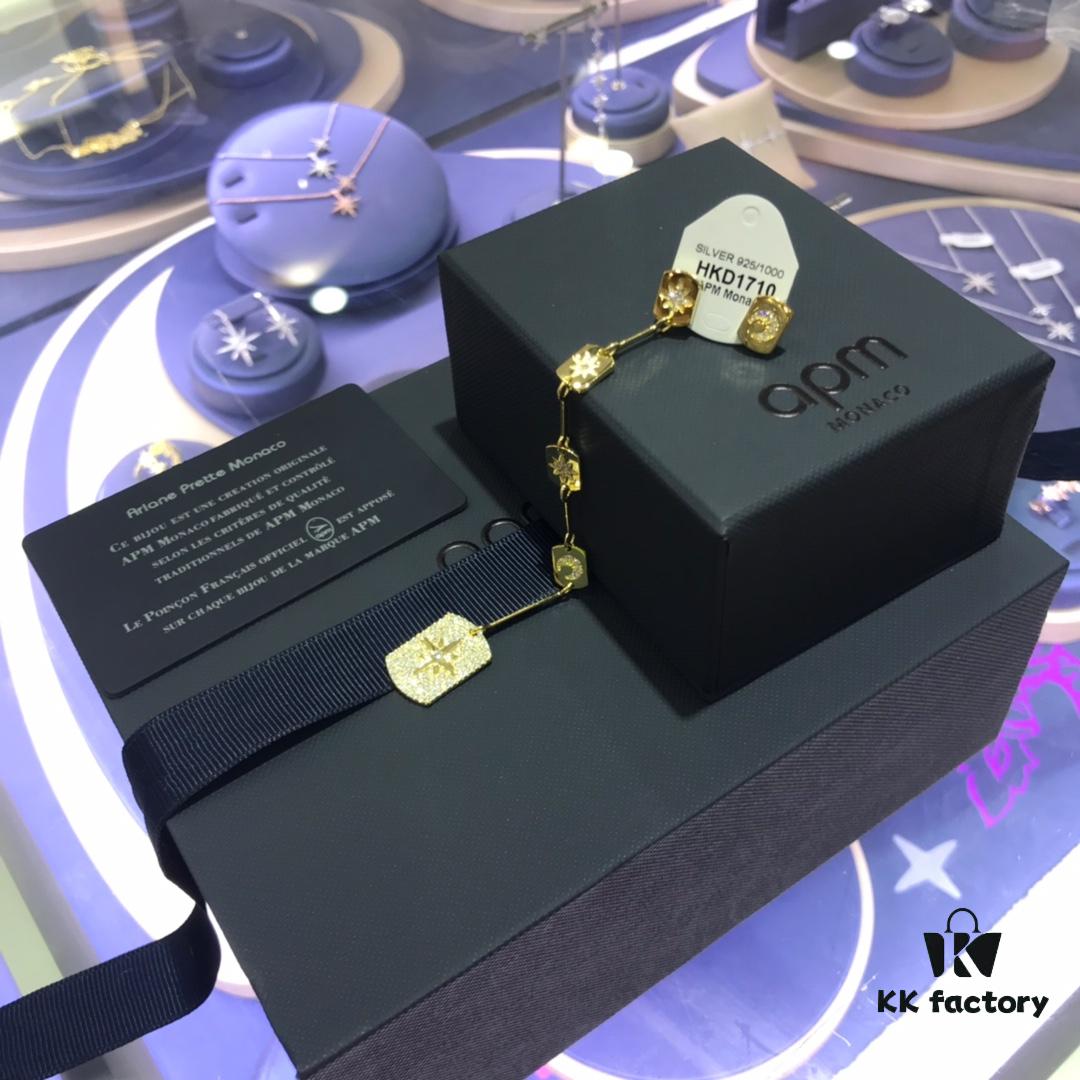 October New Arrival 🌟 A's Monaco Star and Moon Long Asymmetrical Earrings, Geometric Design Silver Plate Gold-Tone Elegant Trendy Ear Jewelry