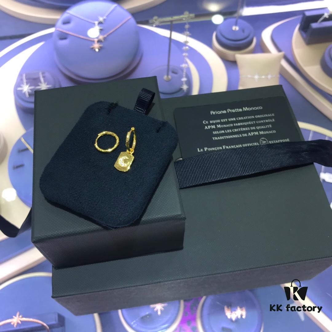 October New Arrival 🌟 A's Monaco Asymmetric Moon Earrings, Classic Elegant Minimalist Unisex Couple Hoop Earrings Jewelry Gift