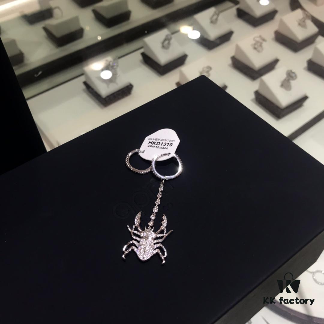 A Family Monaco Asymmetric Scarab Earrings, Unique Earrings Gift