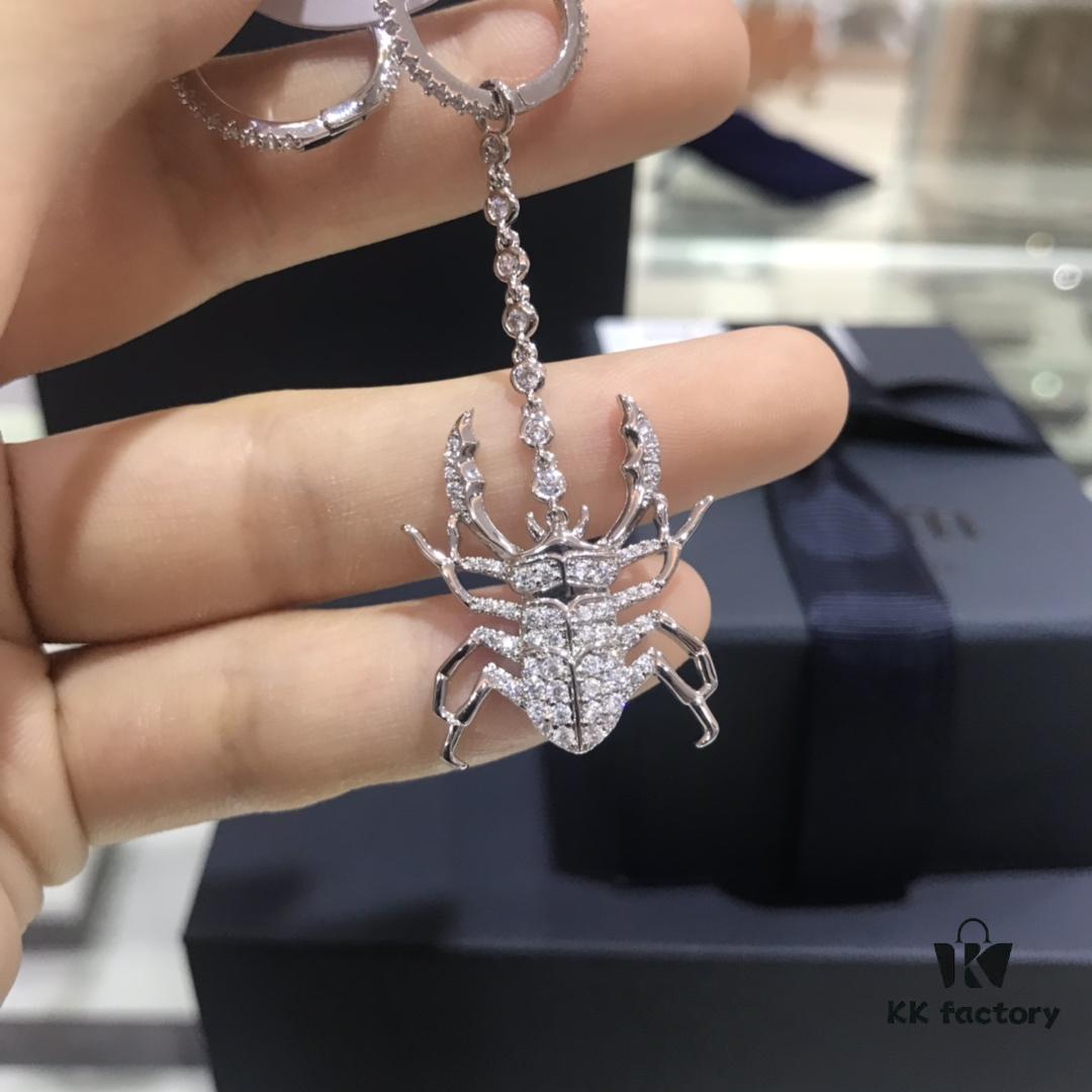 A Family Monaco Asymmetric Scarab Earrings, Unique Earrings Gift