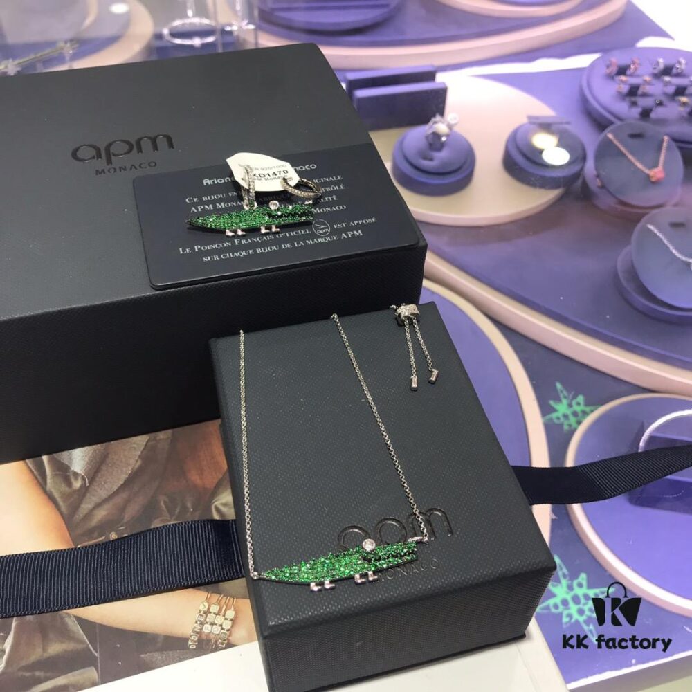 A Monaco Crocodile Necklace and Earrings