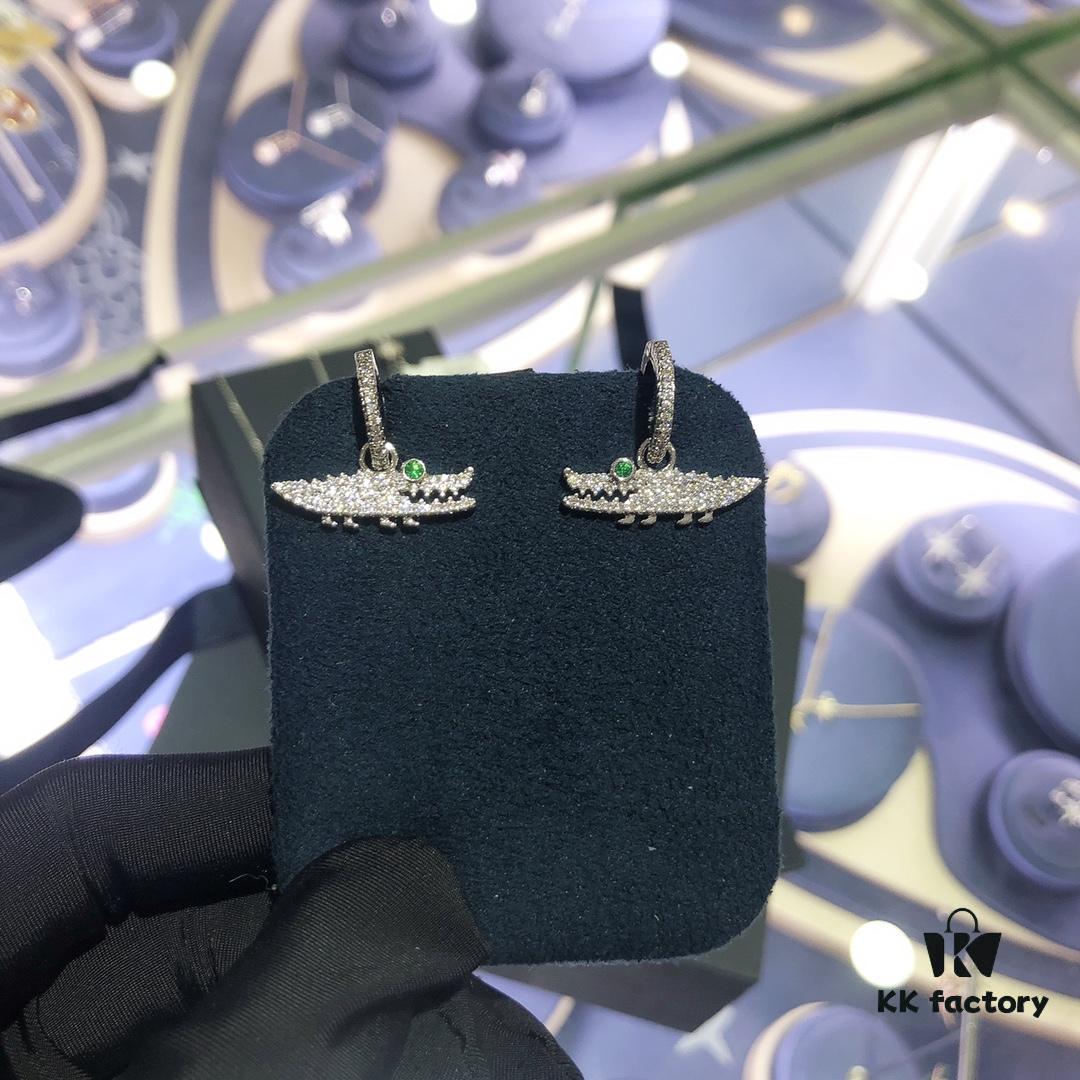 A-Monaco Crocodile Necklace and Earrings Set - Valentine's Day Recommended