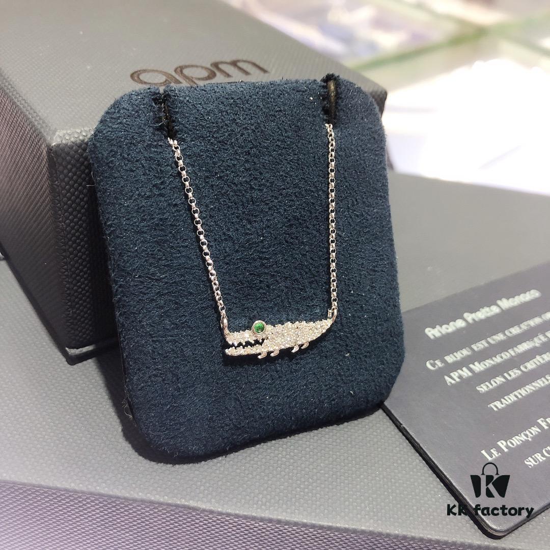 A-Monaco Crocodile Necklace and Earrings Set - Valentine's Day Recommended