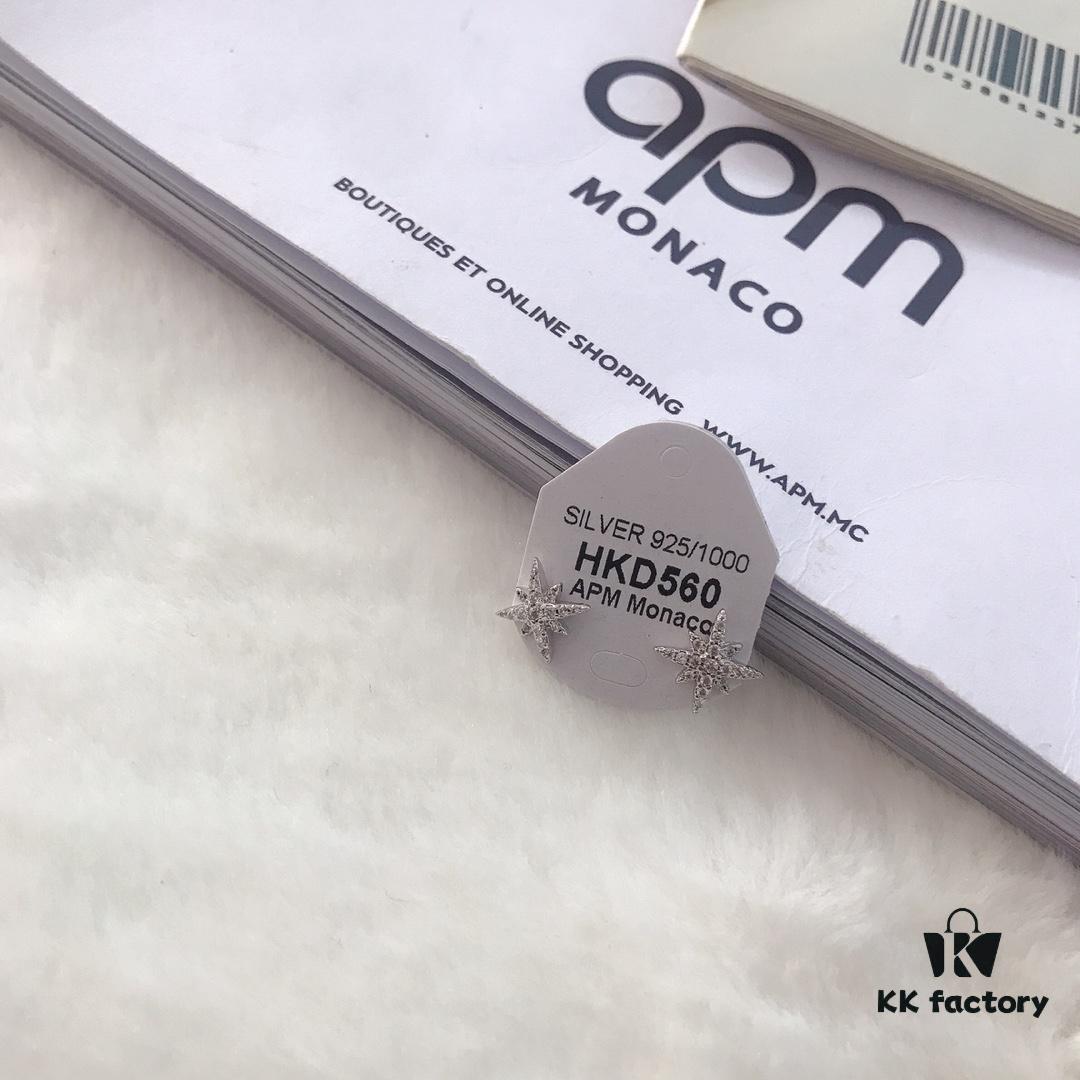 A Brand Monaco Flag Necklace and Stud Earrings Set - Newly Released 💗