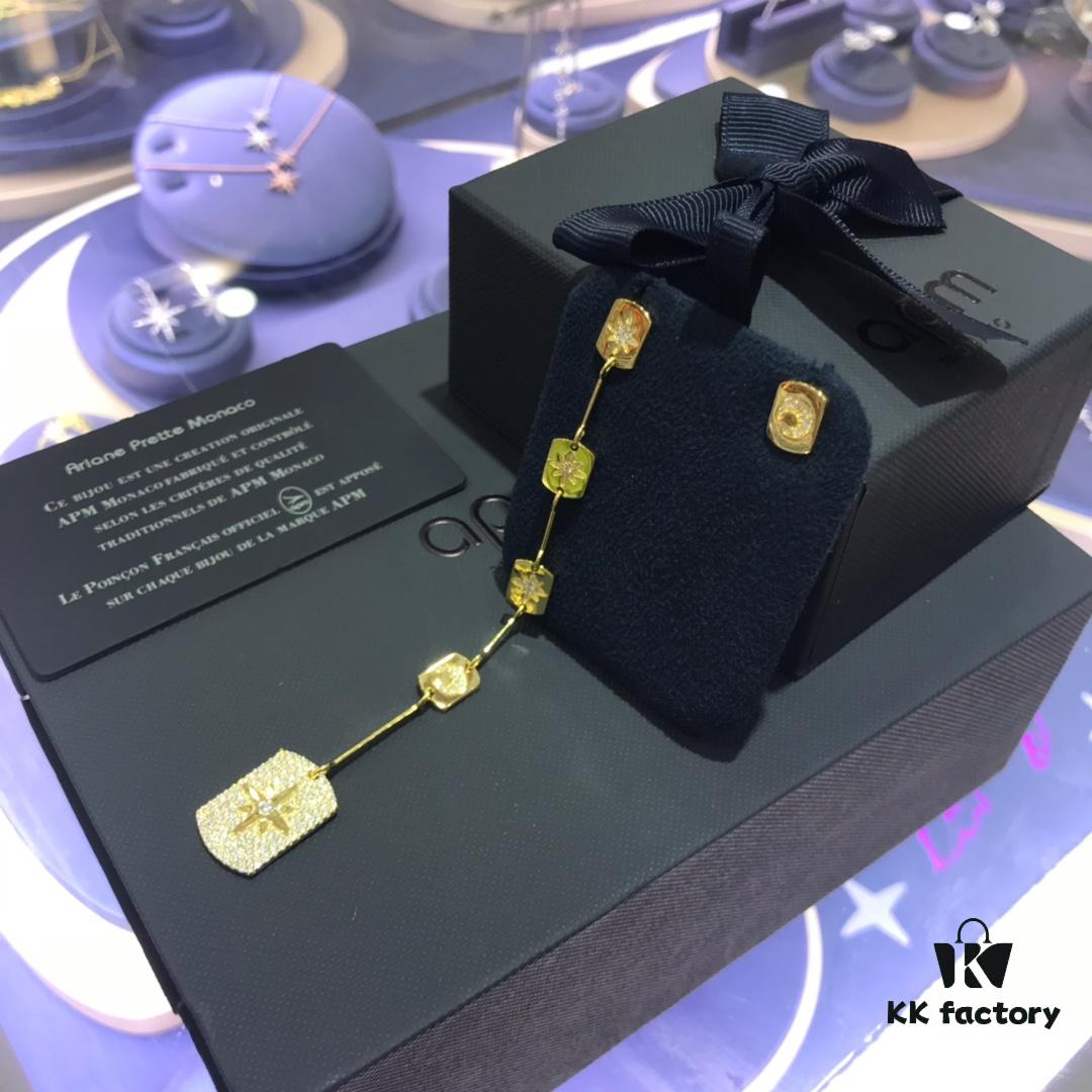 October New Arrival 🌟 A's Monaco Star and Moon Long Asymmetrical Earrings, Geometric Design Silver Plate Gold-Tone Elegant Trendy Ear Jewelry