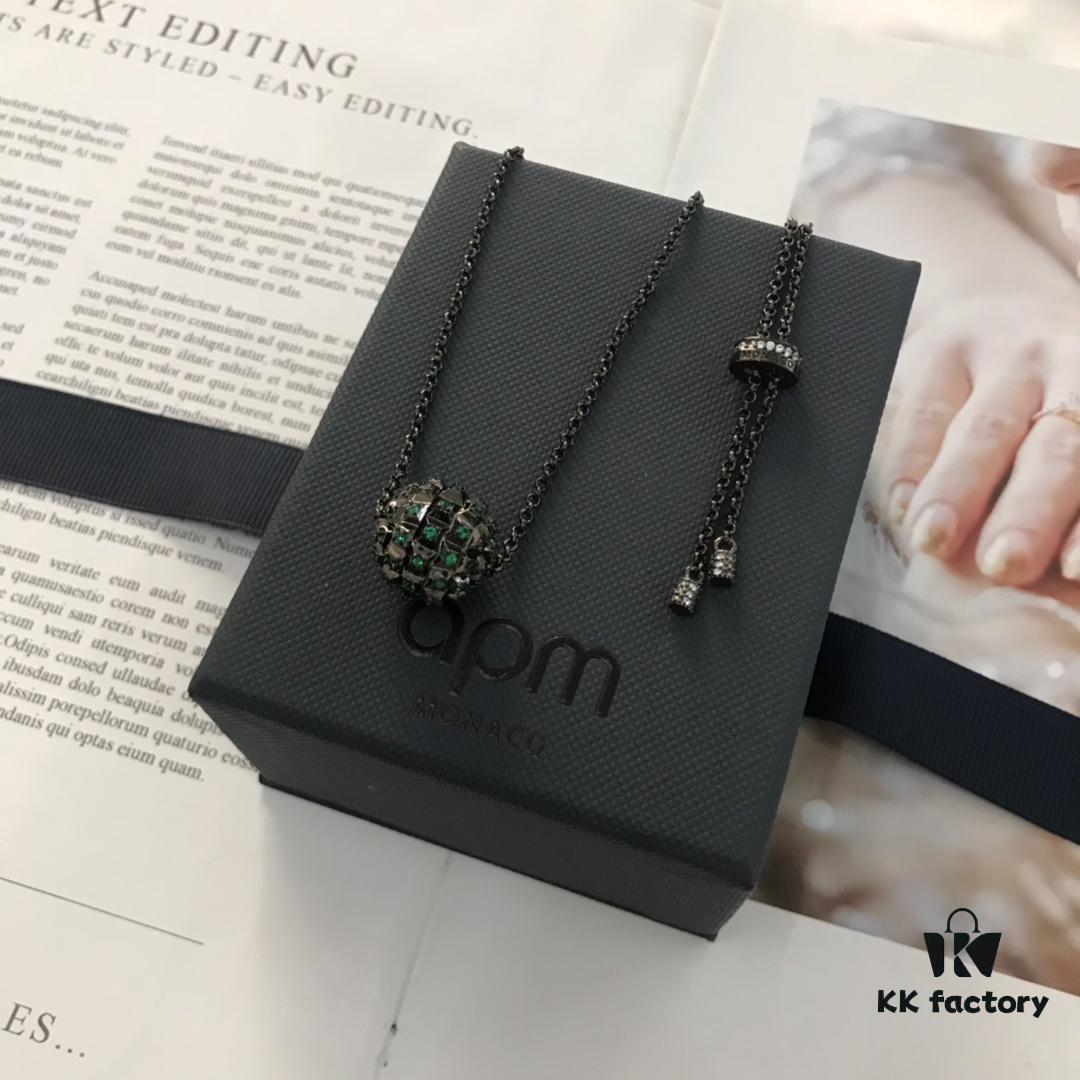 Original A Brand Monaco Gear Necklace and Earrings Set Newly Released