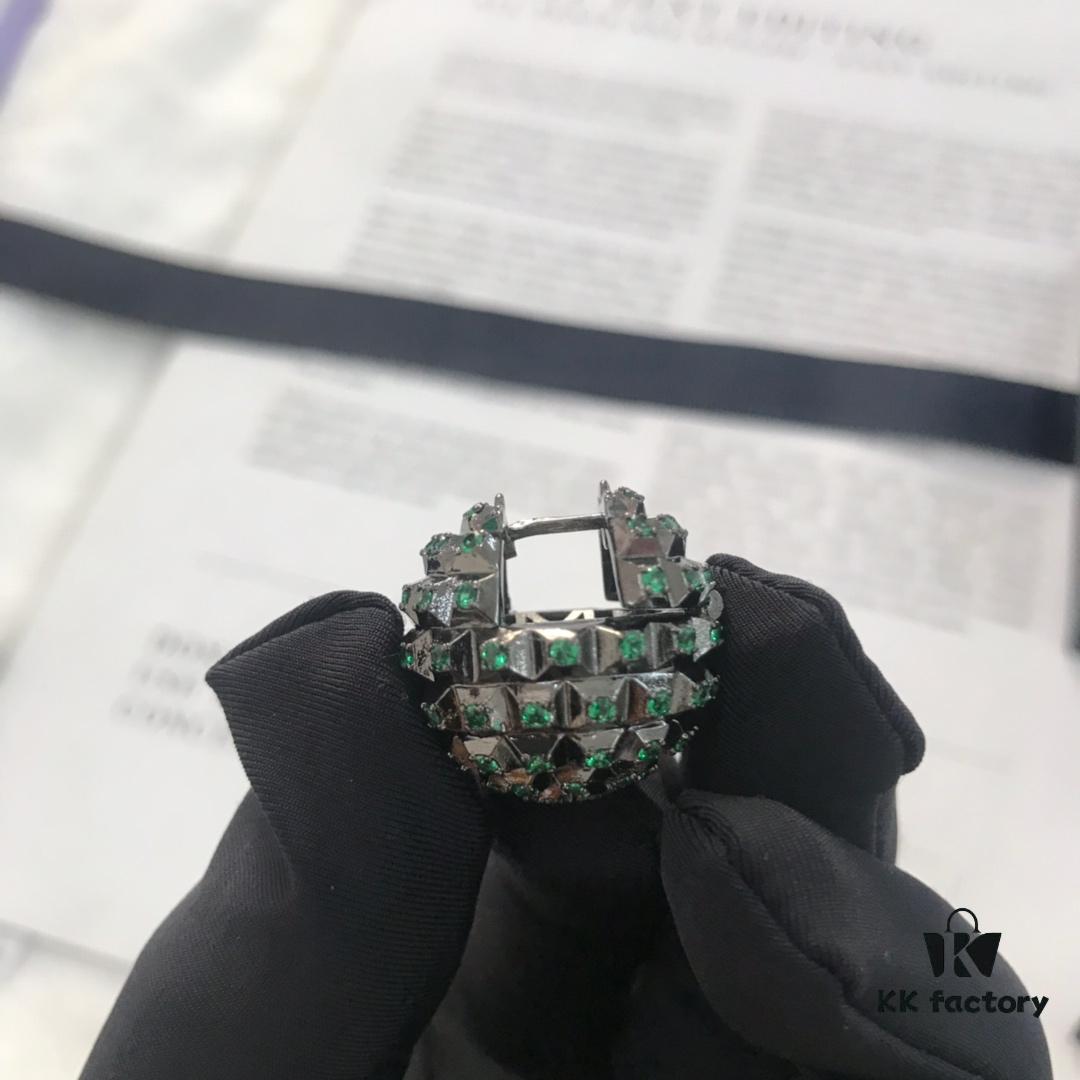 Original A Brand Monaco Gear Necklace and Earrings Set Newly Released