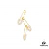 A's Monaco Golden Pin Earrings, December New Arrival