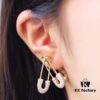 A's Monaco Golden Pin Earrings, December New Arrival