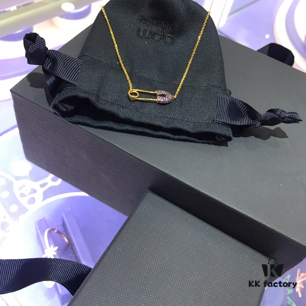 January New Arrival💗 A's Monaco Purple Brick Pin Necklace 8345085