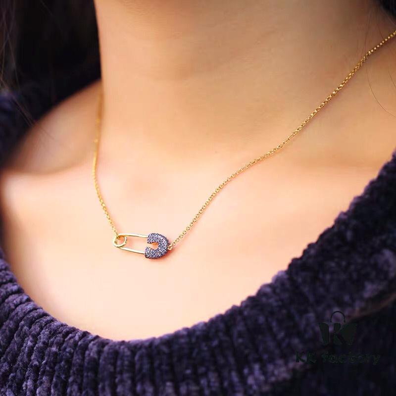 January New Arrival💗 A's Monaco Purple Brick Pin Necklace 8345085