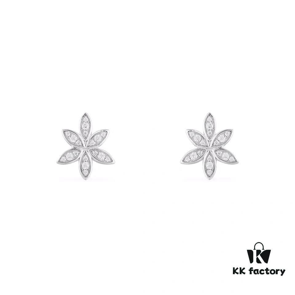 APM Monaco Elegant Minimalist Flower Stud Earrings for Women, Sophisticated and Stylish 2019 New Arrival Fashion Jewelry