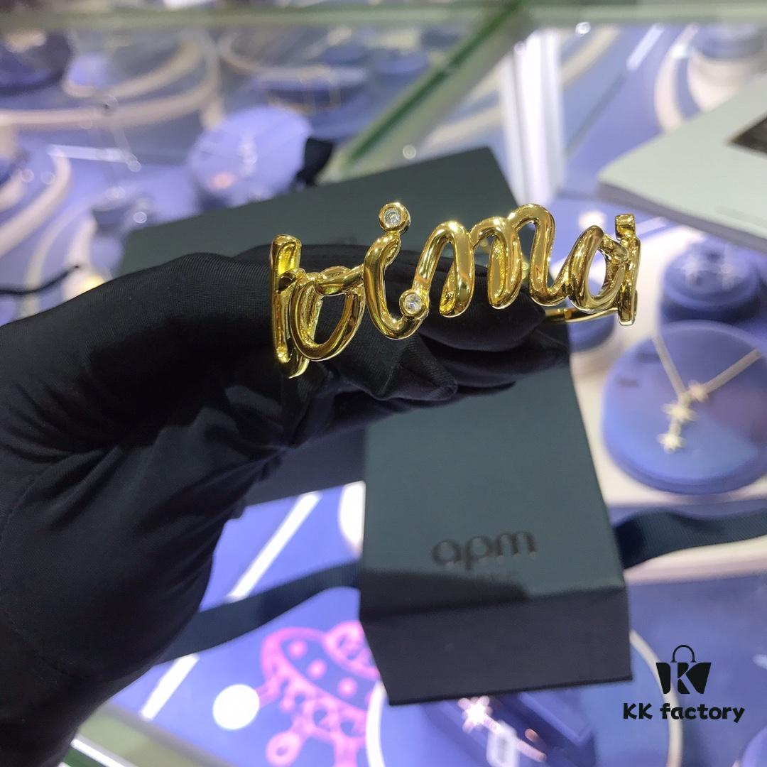 A Monaco Letter Bracelet and Ring