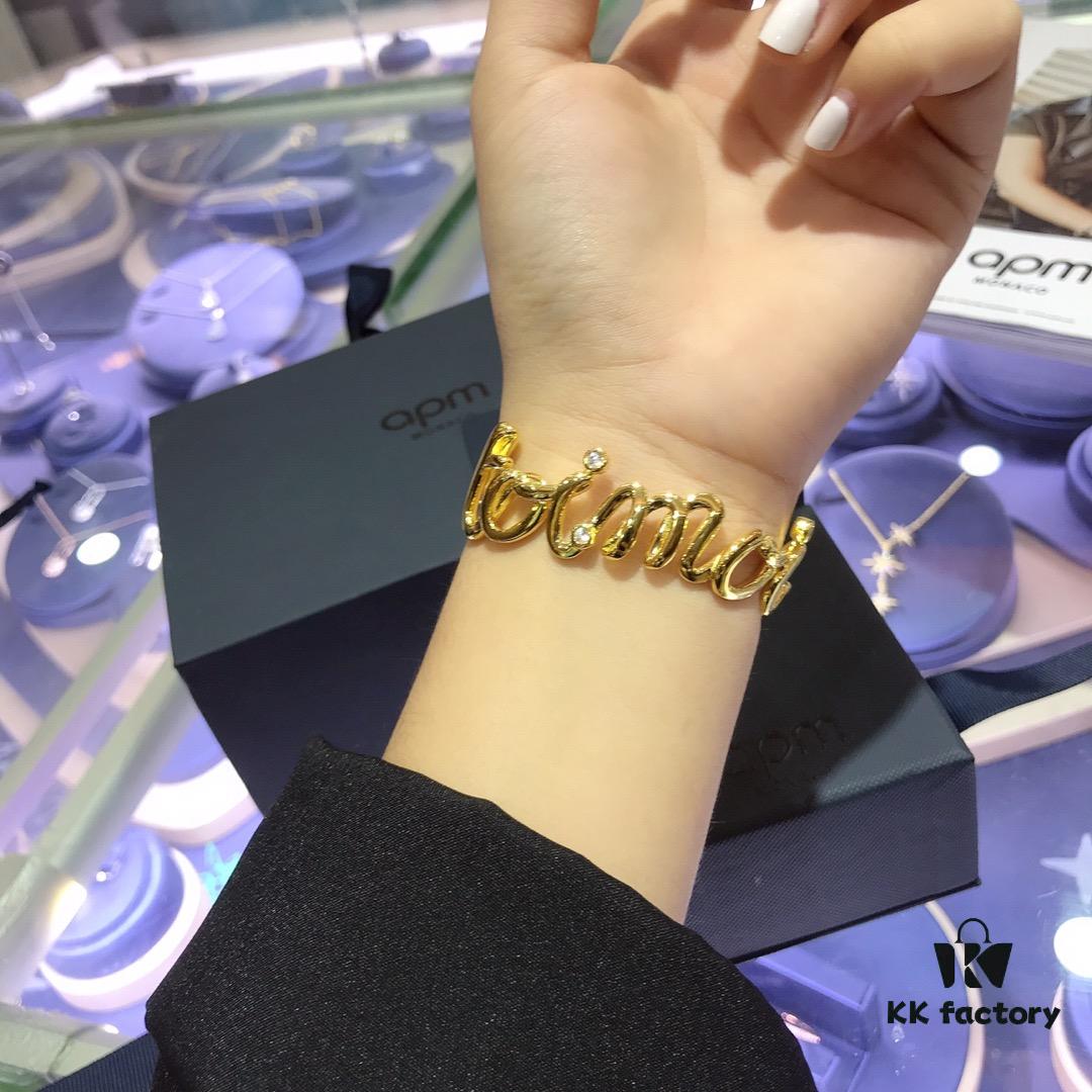 A Monaco Letter Bracelet and Ring