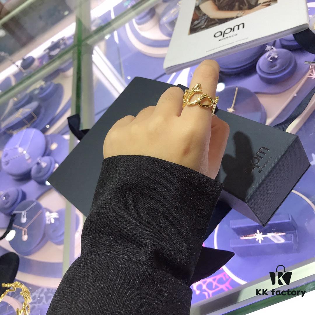 A Monaco Letter Bracelet and Ring