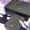 APM Monaco Gold-Tone Lucky Evil Eye Necklace and Bracelet Set