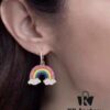 APM Monaco Rainbow Necklace and Earrings Original Set