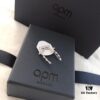APM Monaco Exquisite Flower Earrings, Elegant and Minimalist Curved Design