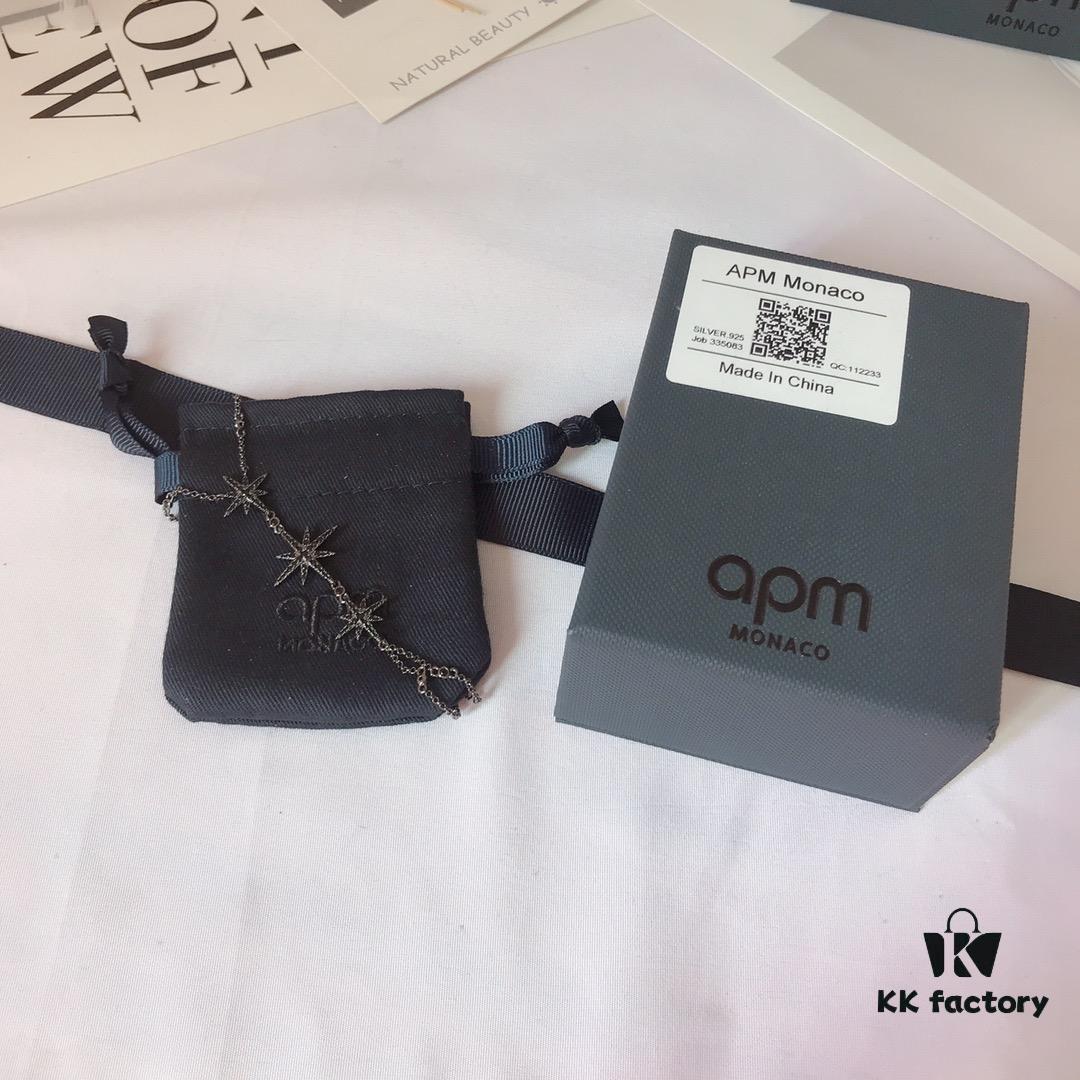 Original New Launch 💗 APM Monaco Bracelet, Union Jack Star Meteor Bracelet with Back Hand Chain, Gift for Girlfriend