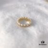 APM Monaco Pearl Wave Ring, Vintage-Inspired Fashion Statement, Trendy and Versatile Jewelry for Women