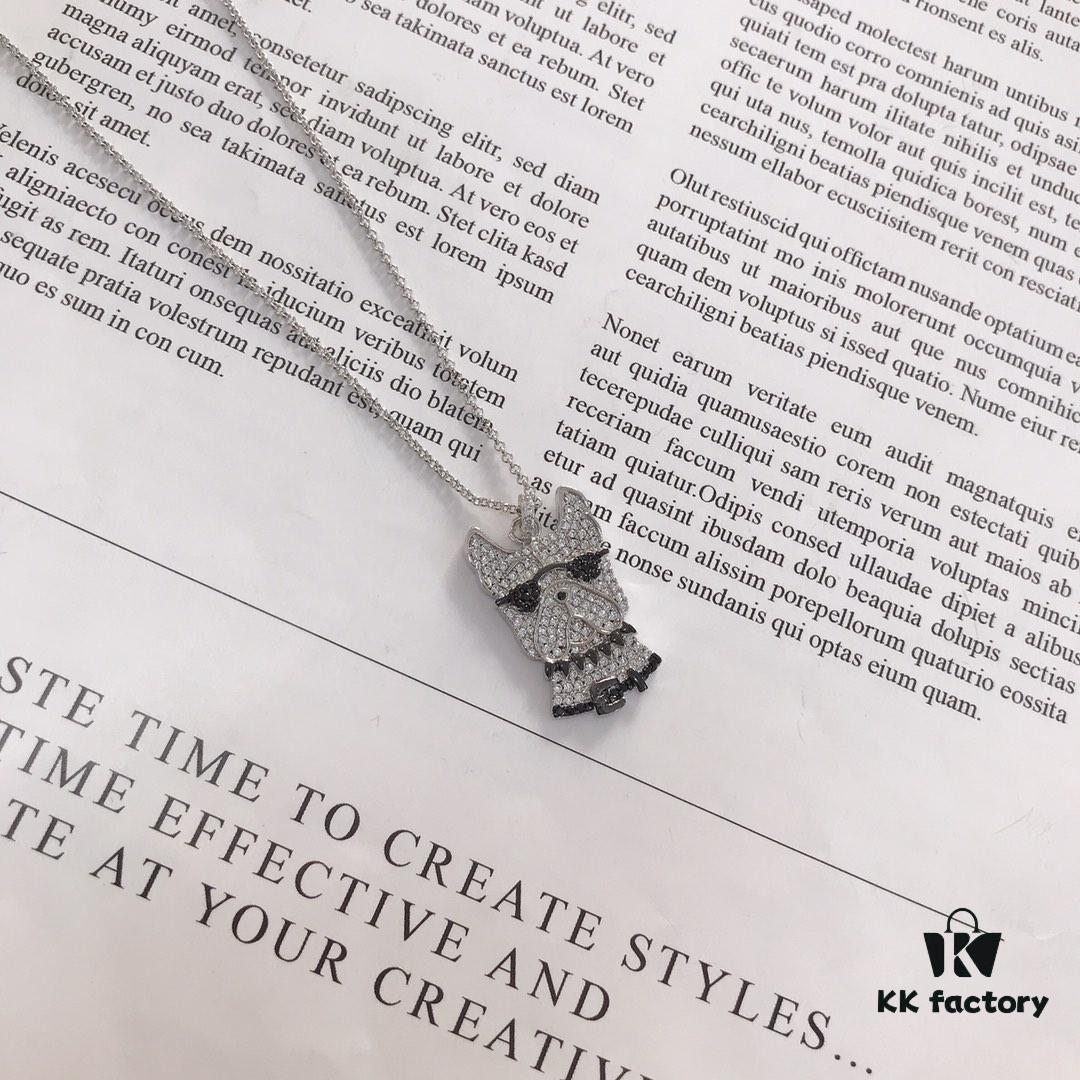 APM Monaco Sunglasses Dog Necklace and Earrings Set