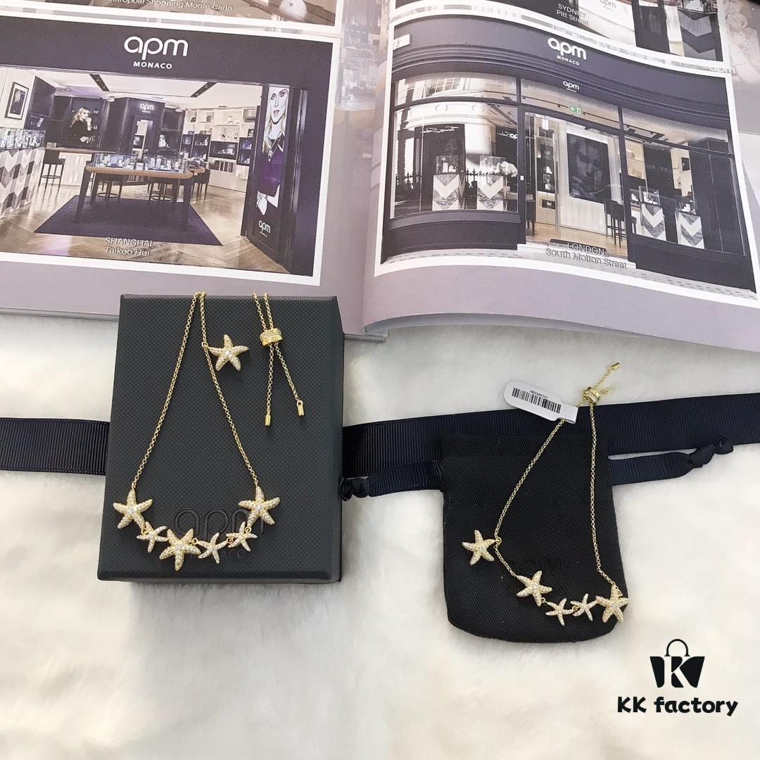 APM Monaco Starfish Pendant Necklace and Bracelet Set - Original Edition New Release 💗