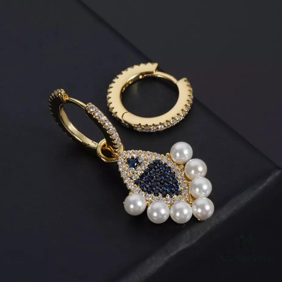 APM Monaco Little Fish Pearl Necklace and Earrings Set Original New Release