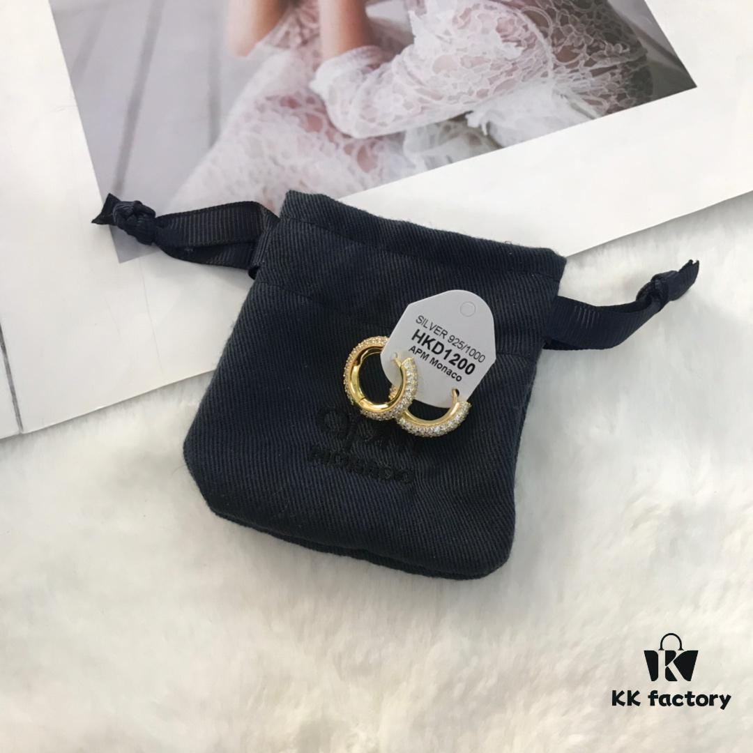 APM Monaco Hoop Necklace and Earrings Set