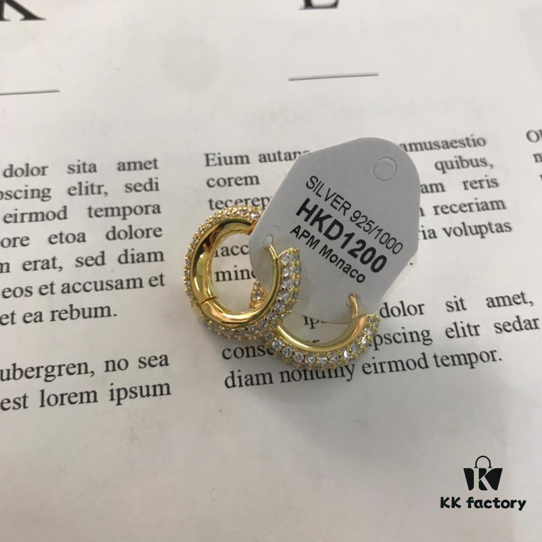 APM Monaco Hoop Necklace and Earrings Set