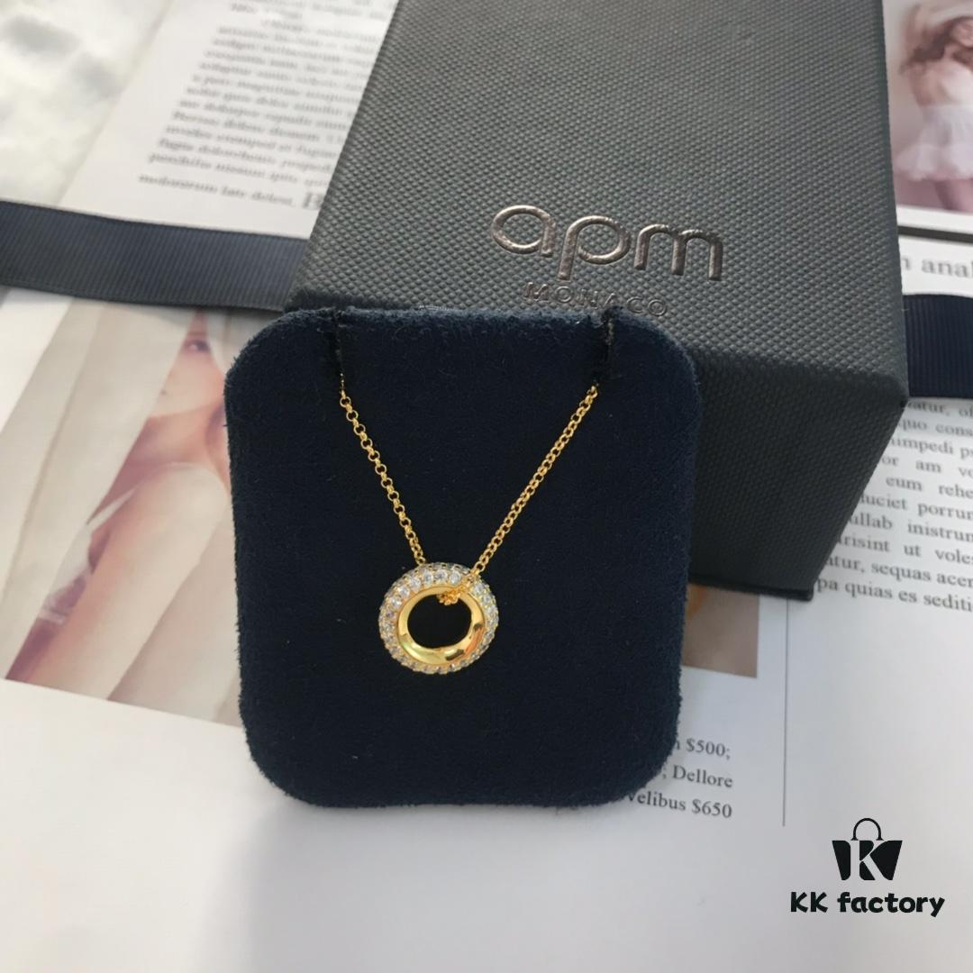 APM Monaco Hoop Necklace and Earrings Set