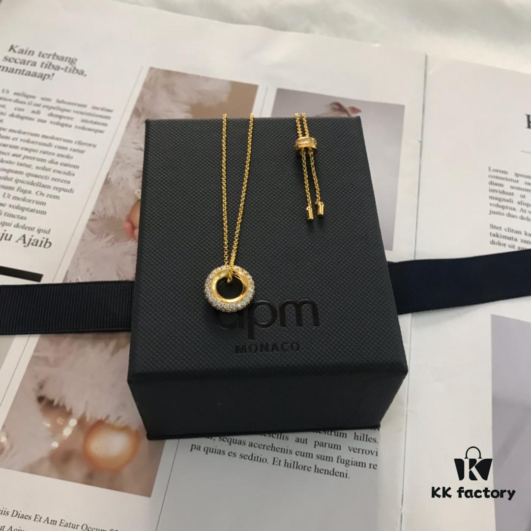 APM Monaco Hoop Necklace and Earrings Set