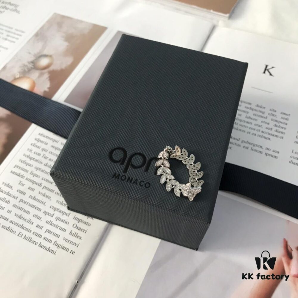 APM Monaco Palm Leaf Ring for Women, Flexible Ring, Elegant Design for Dinner Parties, Annual Events, Romantic Couples, Index Finger Style