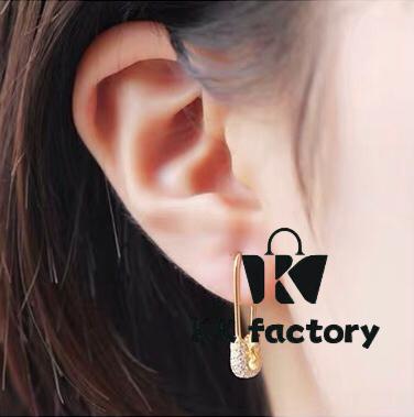 APM Monaco Pin Stud Earrings, Fashionable and Minimalist Design, Elegant and Versatile Small Exquisite Women's Style