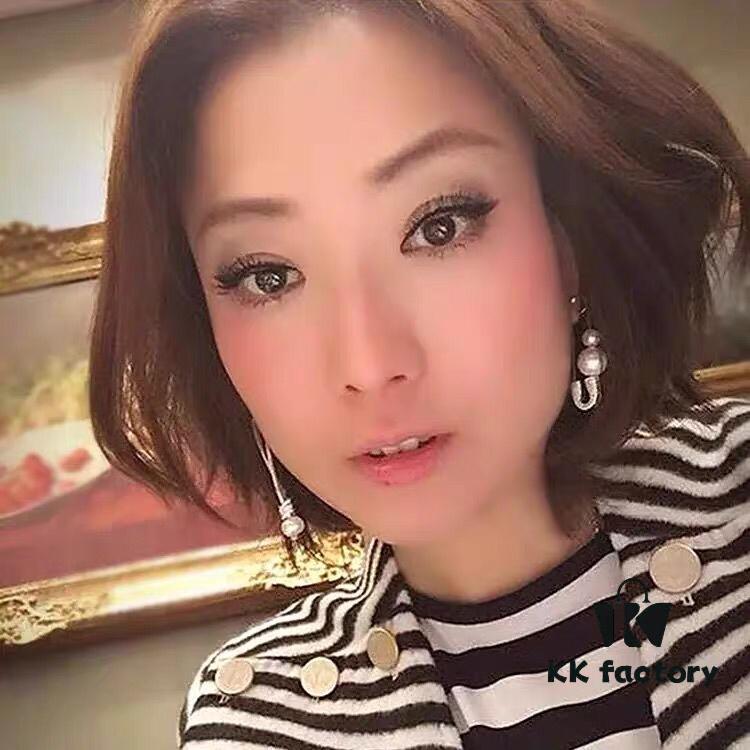 APM Monaco Pearl Pin Earrings, Stylish and Versatile Fashion Design, Wearable in Multiple Ways