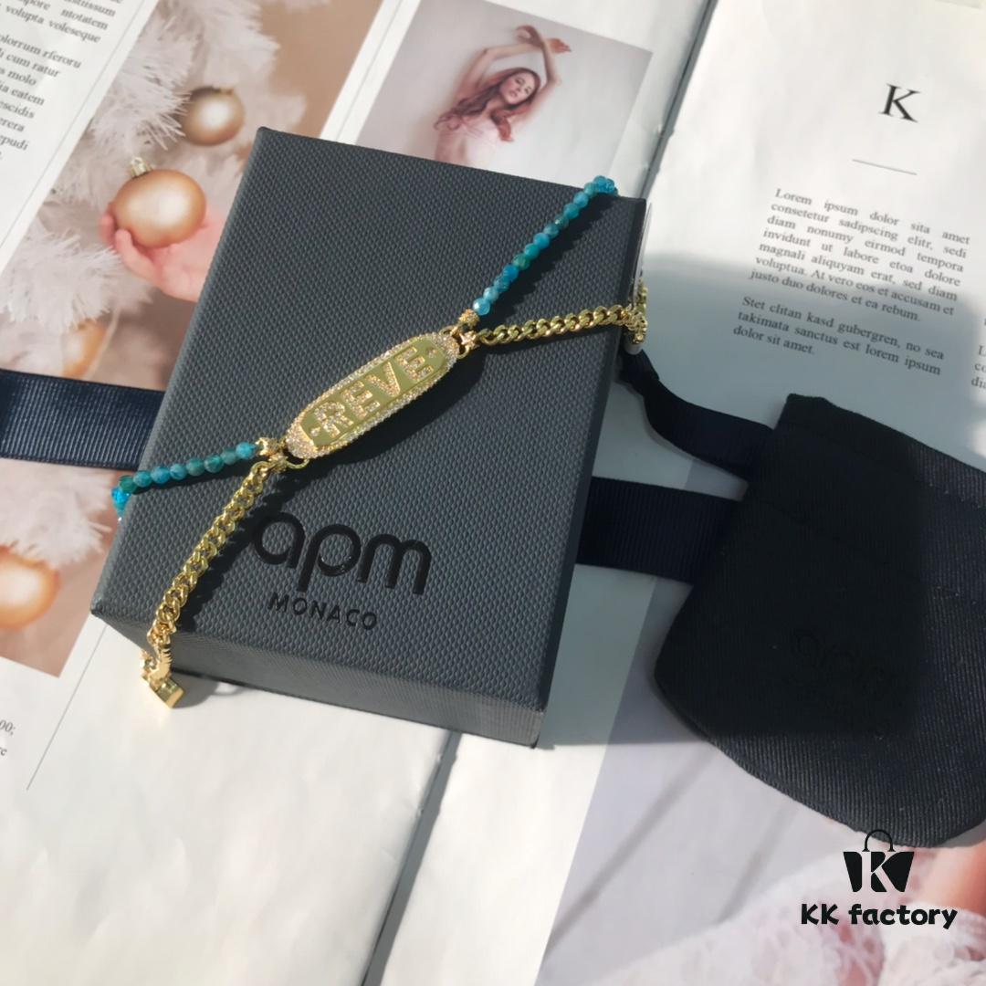 APM Monaco Letter Bracelet, Stylish and Minimalist Fashion Design for Women, Versatile and Elegant Accessory 8636110