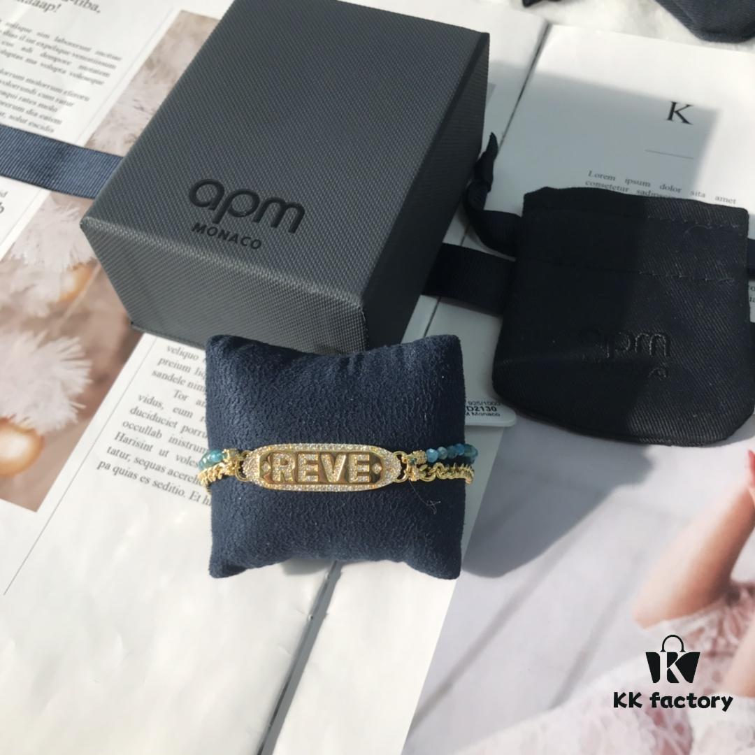 APM Monaco Letter Bracelet, Stylish and Minimalist Fashion Design for Women, Versatile and Elegant Accessory 8636110