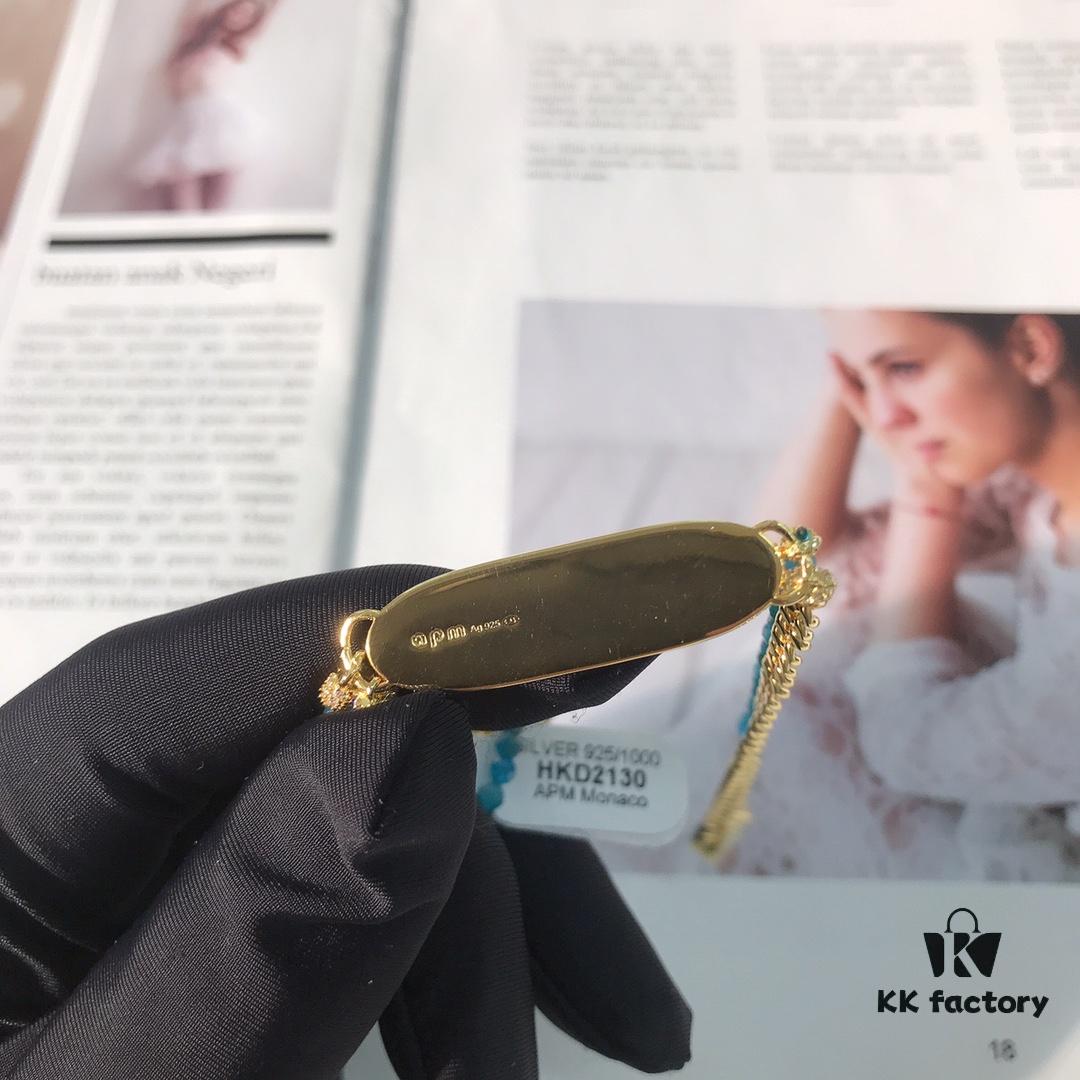 APM Monaco Letter Bracelet, Stylish and Minimalist Fashion Design for Women, Versatile and Elegant Accessory 8636110