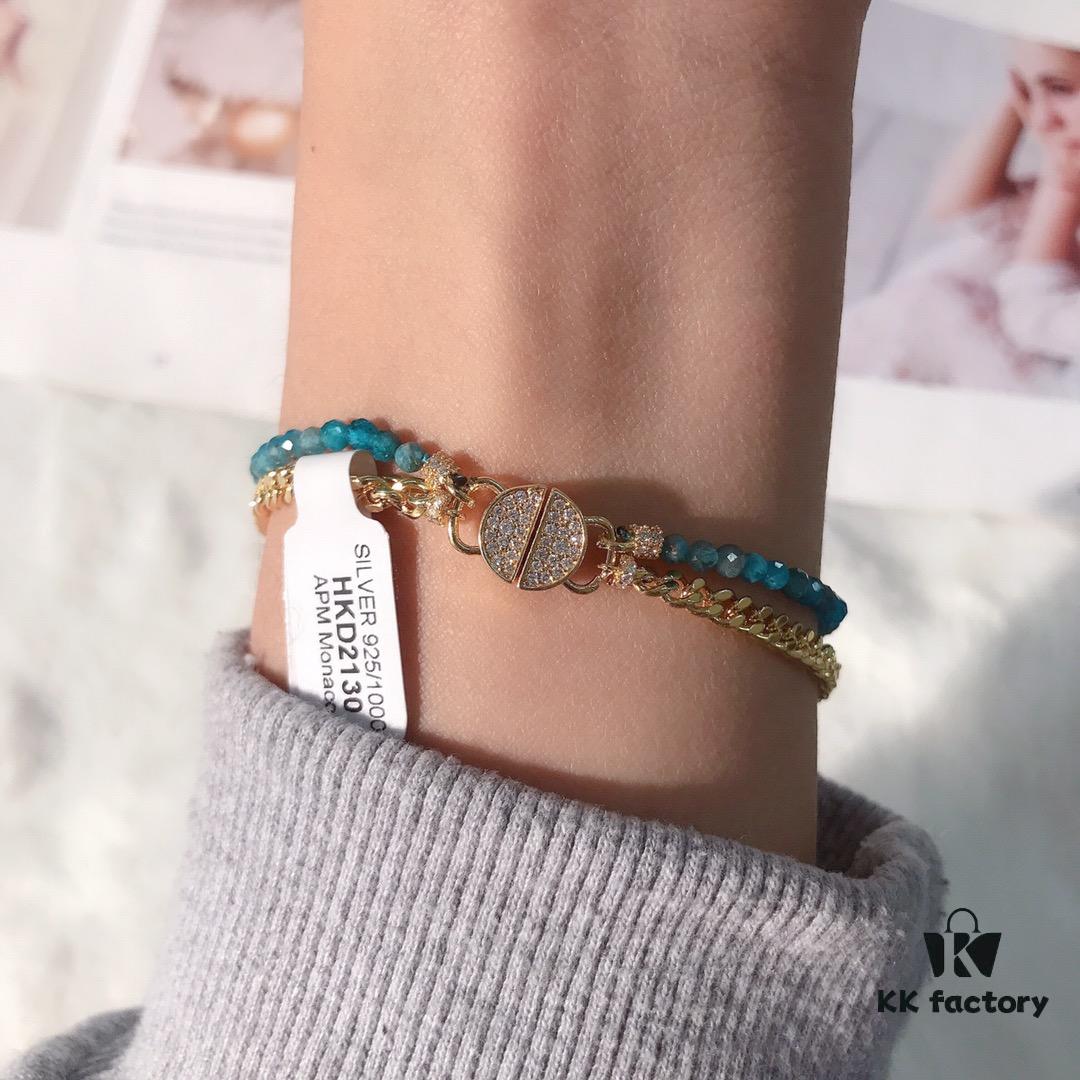 APM Monaco Letter Bracelet, Stylish and Minimalist Fashion Design for Women, Versatile and Elegant Accessory 8636110