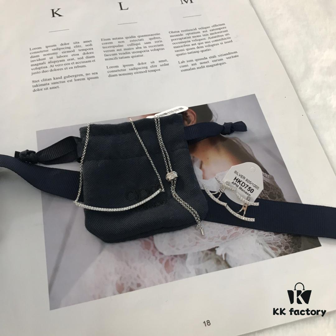 APM Monaco Smile Necklace and Stud Earrings Set