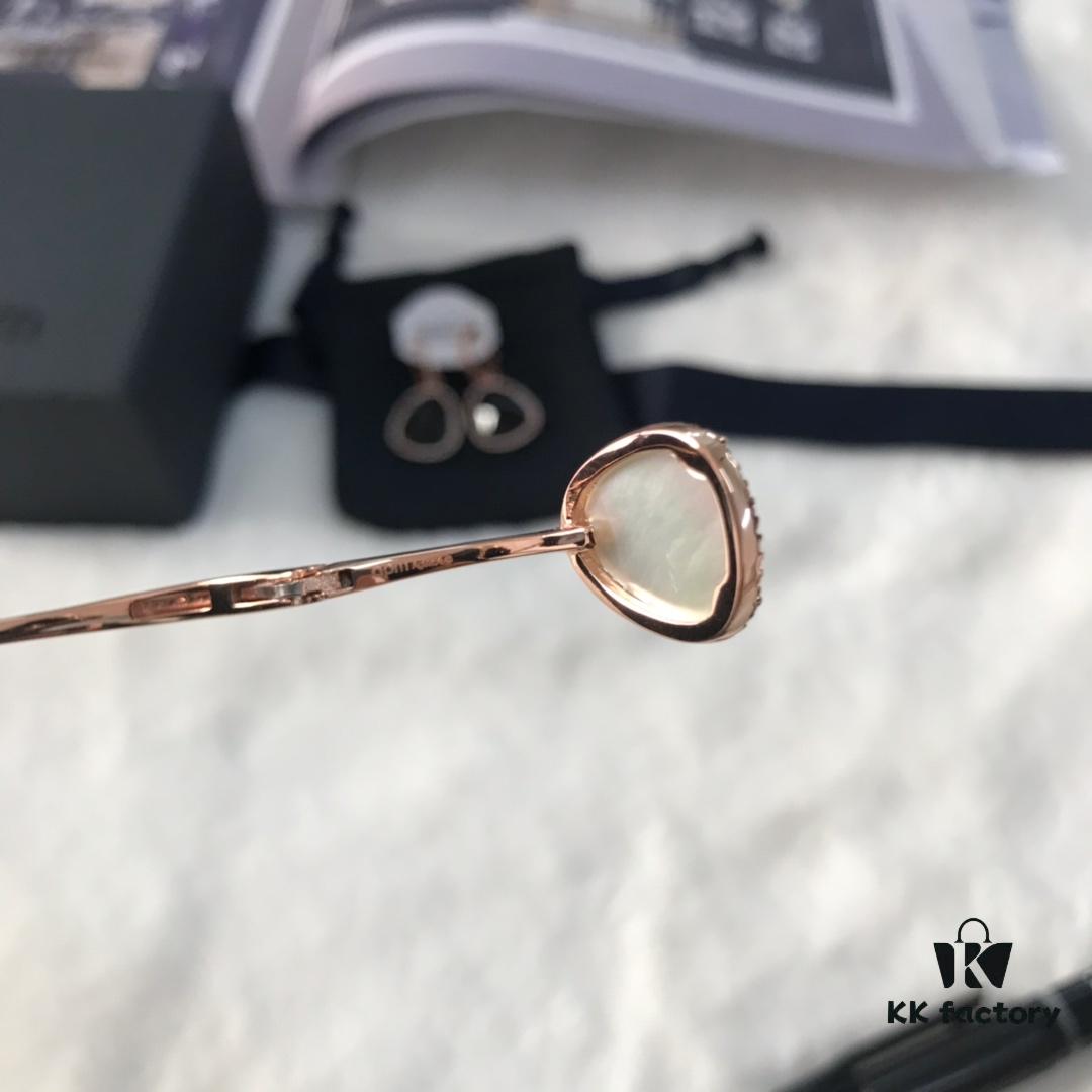 APM Monaco Mother-of-Pearl Bracelet and Earrings Set