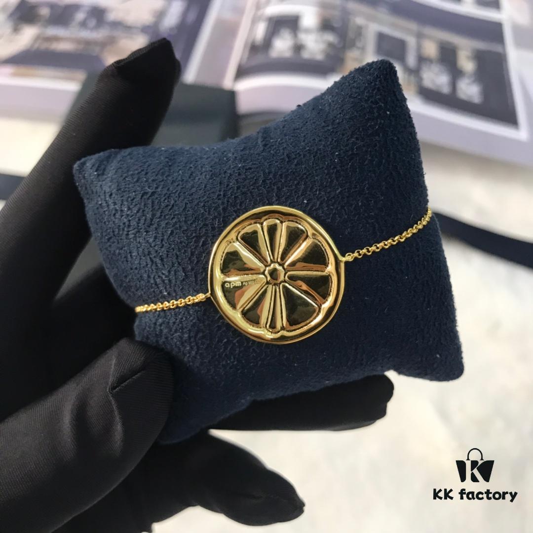 APM Monaco Orange Bracelet and Earrings Set