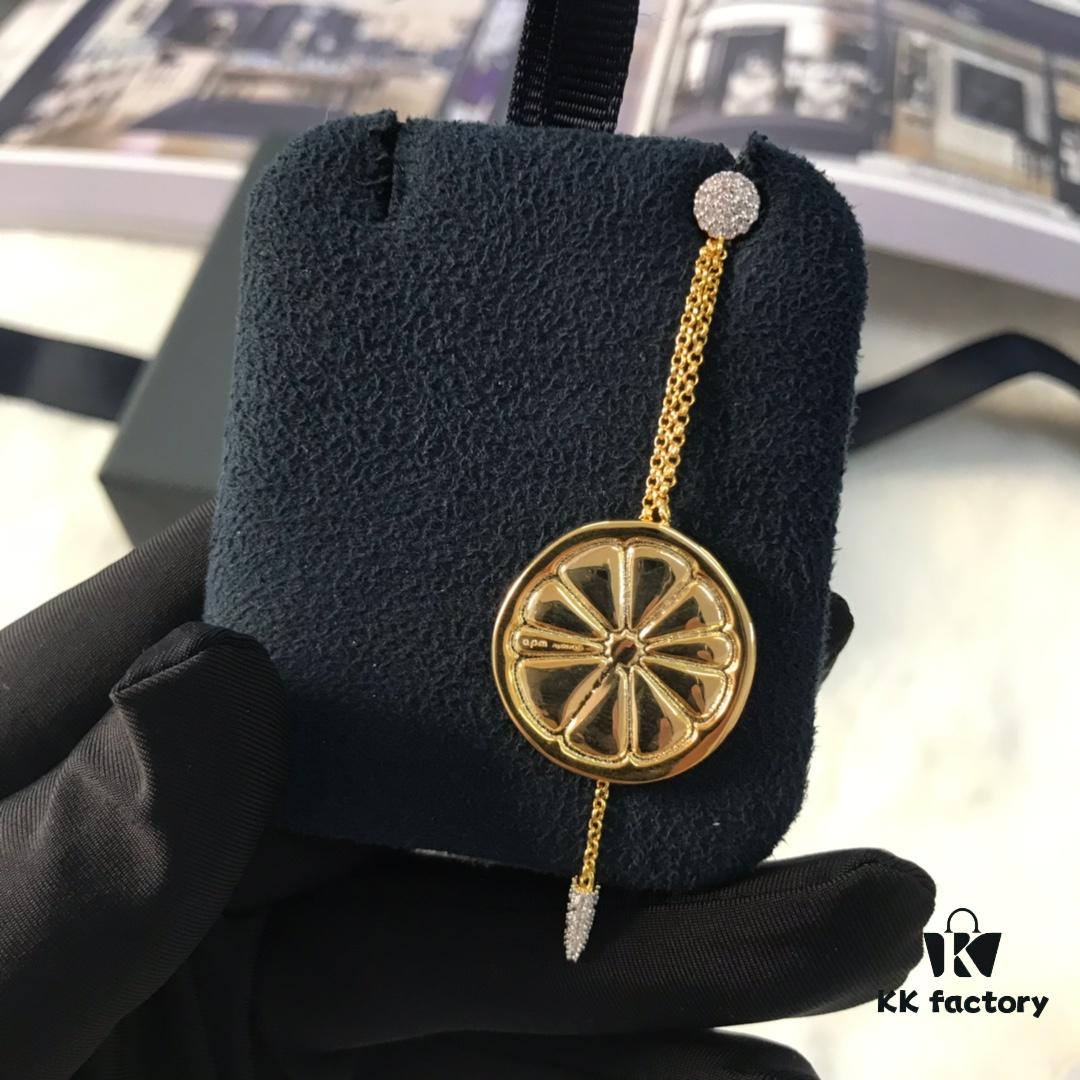 APM Monaco Orange Bracelet and Earrings Set