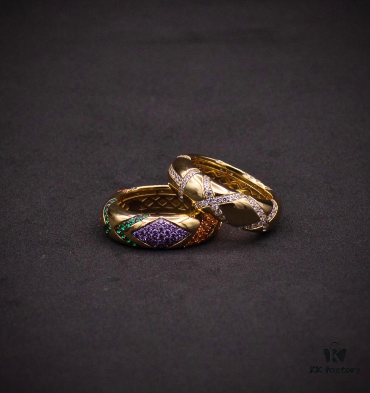 APM Monaco Colorful Tribal Ring, Stylish and Fashionable Multi-match Design for Women