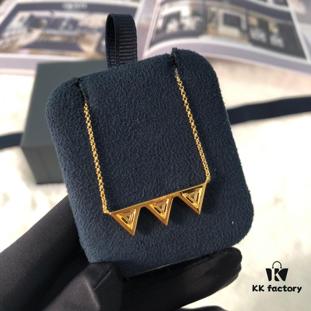 APM Monaco Triangle Necklace, Stylish and Minimalist Design, Perfect Gift Choice
