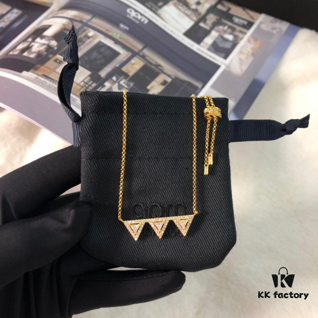 APM Monaco Triangle Necklace, Stylish and Minimalist Design, Perfect Gift Choice