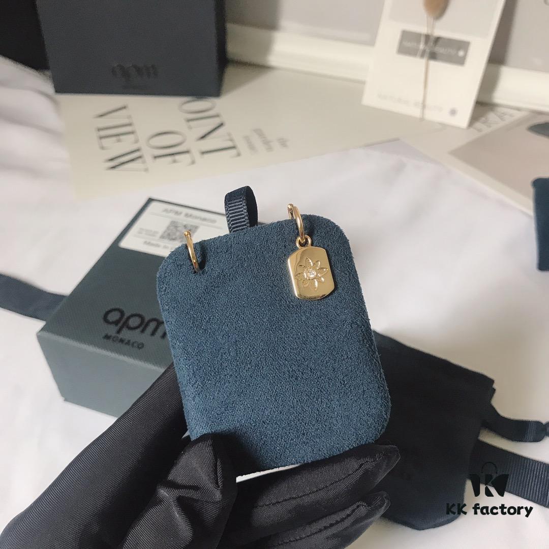 APM Monaco Union Flag Earrings, Stylish and Minimalist Design, Vintage Ins Fashion, Perfect Match for Any Occasion