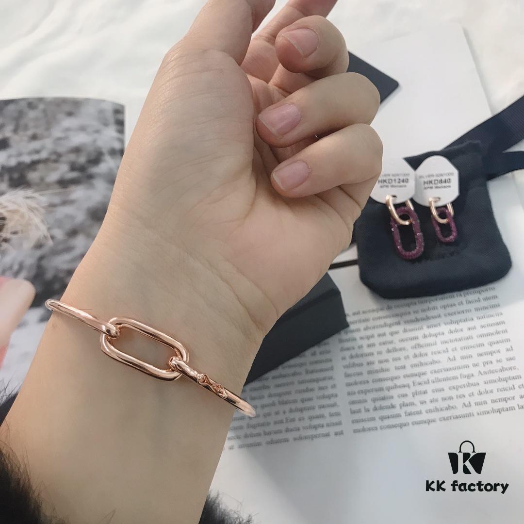 APM Monaco Geometric Love Lock Bracelet Series Fashionable Women's Jewelry