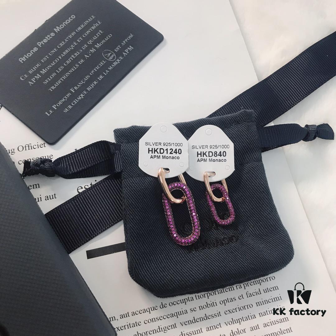 APM Monaco Geometric Love Lock Bracelet Series Fashionable Women's Jewelry